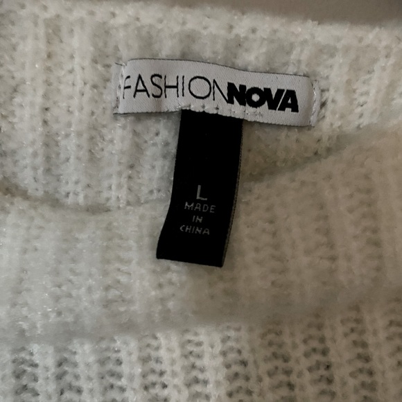 Get Knit Right Puff Sleeve Sweater - Ivory - Picture 4 of 4